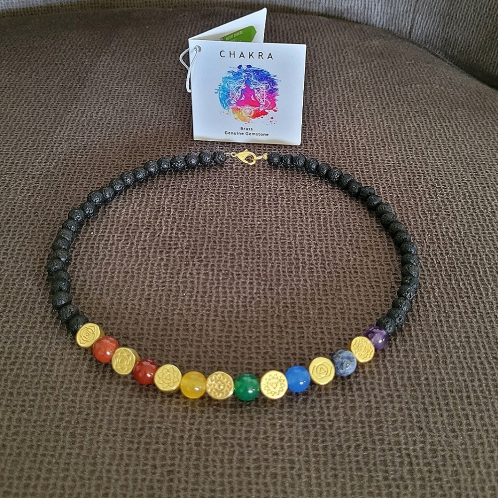 Shivam Seven7️⃣ Chakras🧘‍♀️ Beaded Necklace - NWT